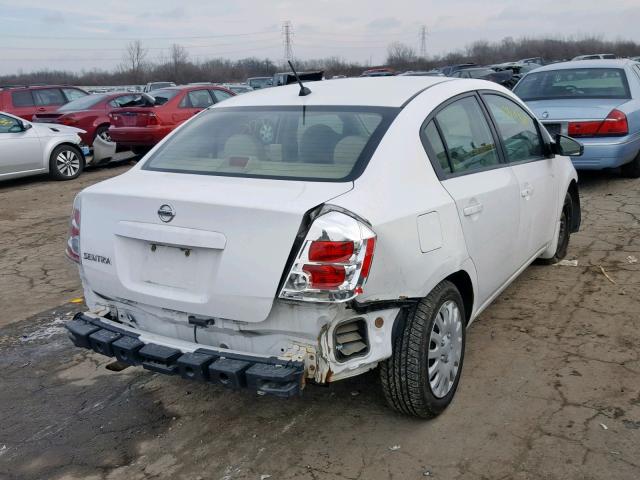 3N1AB61E58L708113 - 2008 NISSAN SENTRA 2.0 WHITE photo 4