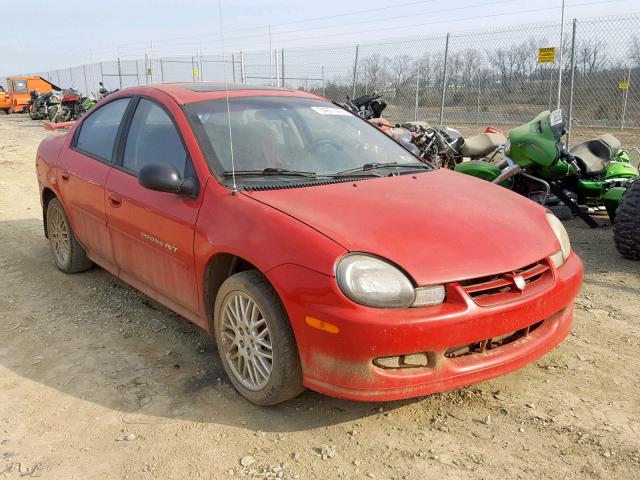 1B3ES46F71D261818 - 2001 DODGE NEON R/T RED photo 1