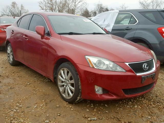 JTHCK262182024804 - 2008 LEXUS IS 250 RED photo 1