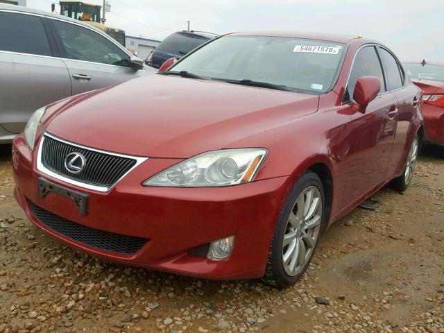 JTHCK262182024804 - 2008 LEXUS IS 250 RED photo 2