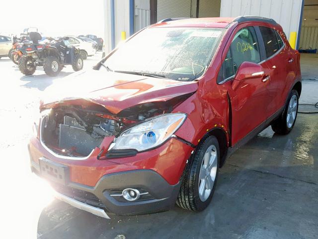 KL4CJBSB6GB558688 - 2016 BUICK ENCORE CON RED photo 2