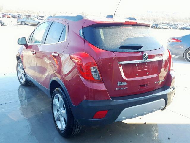 KL4CJBSB6GB558688 - 2016 BUICK ENCORE CON RED photo 3