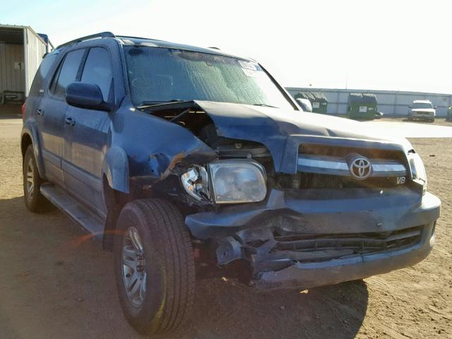 5TDBT48A25S245519 - 2005 TOYOTA SEQUOIA LI BLUE photo 1