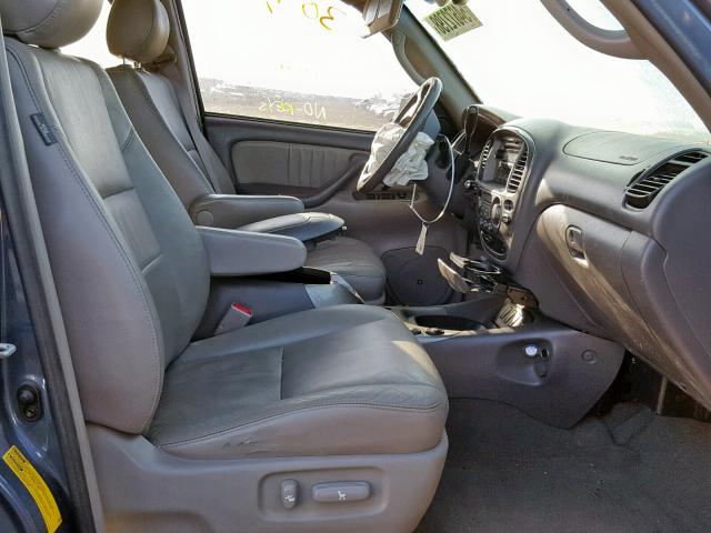 5TDBT48A25S245519 - 2005 TOYOTA SEQUOIA LI BLUE photo 5