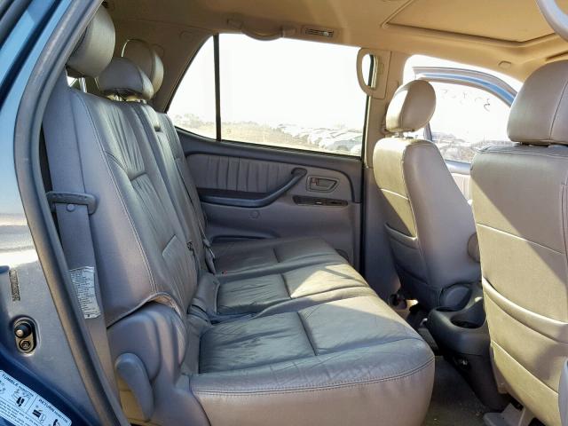 5TDBT48A25S245519 - 2005 TOYOTA SEQUOIA LI BLUE photo 6