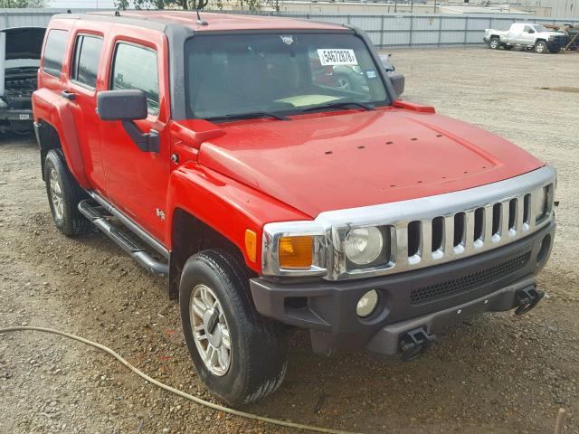 5GTDN136768187734 - 2006 HUMMER H3 RED photo 1