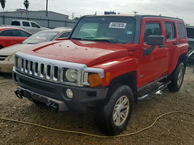 5GTDN136768187734 - 2006 HUMMER H3 RED photo 2