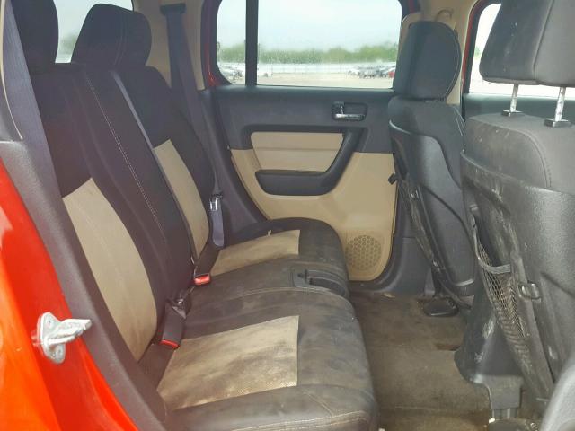 5GTDN136768187734 - 2006 HUMMER H3 RED photo 6