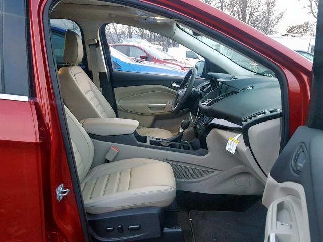 1FMCU9J97JUB30446 - 2018 FORD ESCAPE TIT RED photo 5