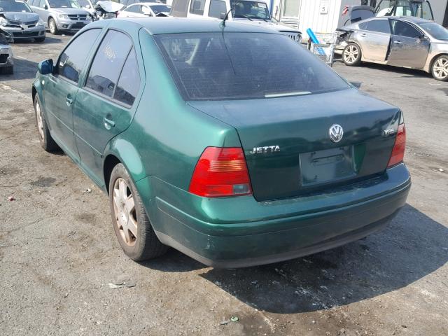 3VWSE29M1YM092902 - 2000 VOLKSWAGEN JETTA GLS GREEN photo 3