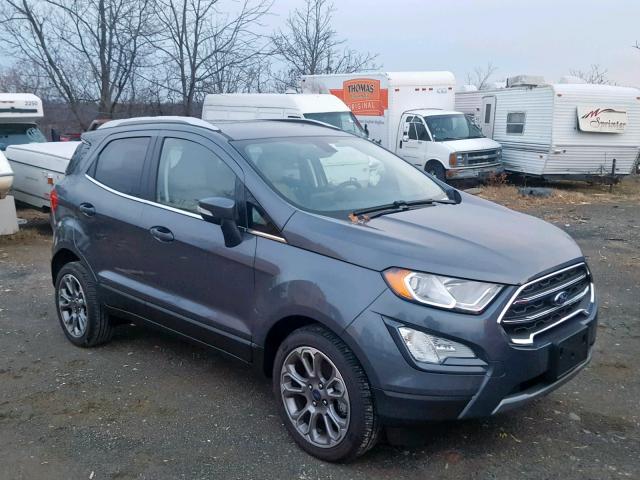 MAJ3P1VE4JC219603 - 2018 FORD ECOSPORT T GRAY photo 1