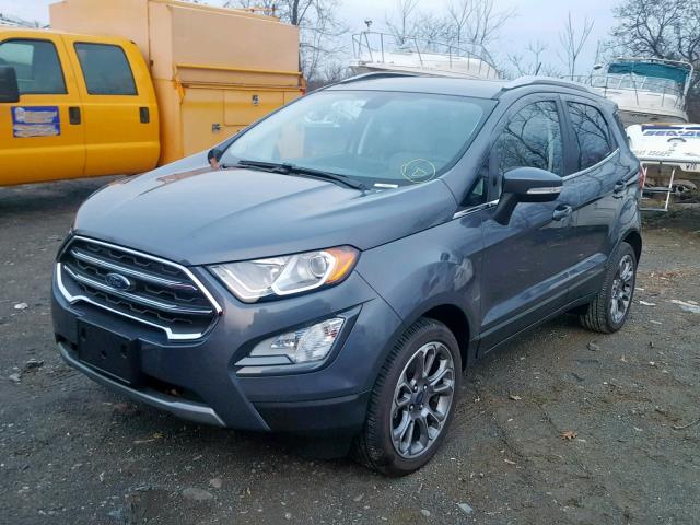 MAJ3P1VE4JC219603 - 2018 FORD ECOSPORT T GRAY photo 2