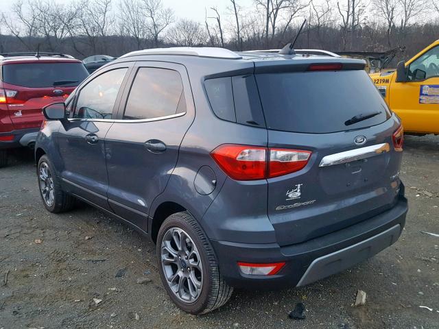 MAJ3P1VE4JC219603 - 2018 FORD ECOSPORT T GRAY photo 3