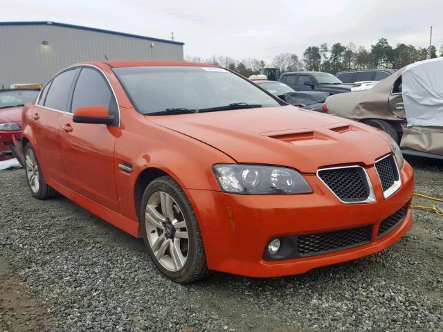 6G2ER57758L122141 - 2008 PONTIAC G8 ORANGE photo 1