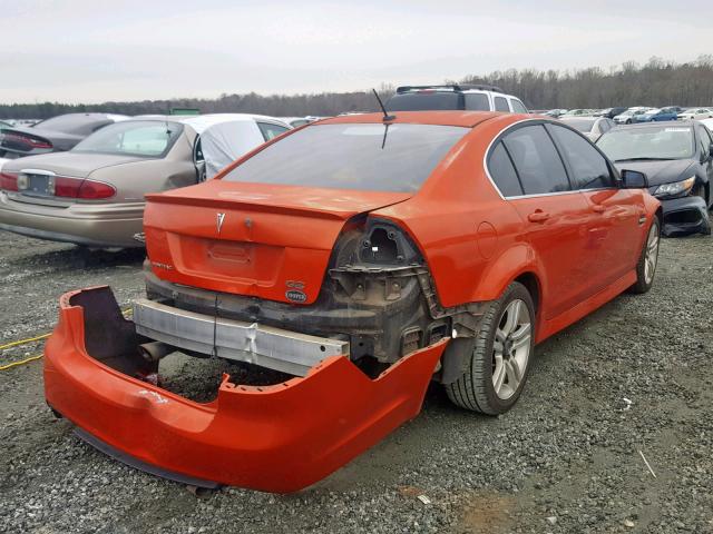 6G2ER57758L122141 - 2008 PONTIAC G8 ORANGE photo 4