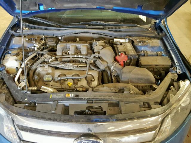 3FAHP0KC0CR230752 - 2012 FORD FUSION SPO BLUE photo 7