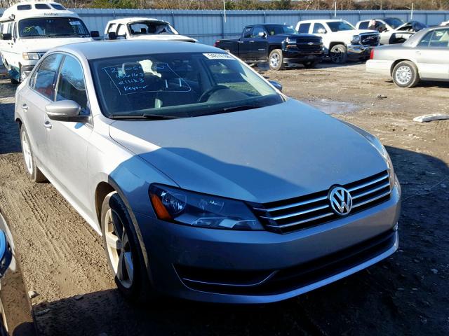 1VWBP7A38DC121303 - 2013 VOLKSWAGEN PASSAT SE SILVER photo 1