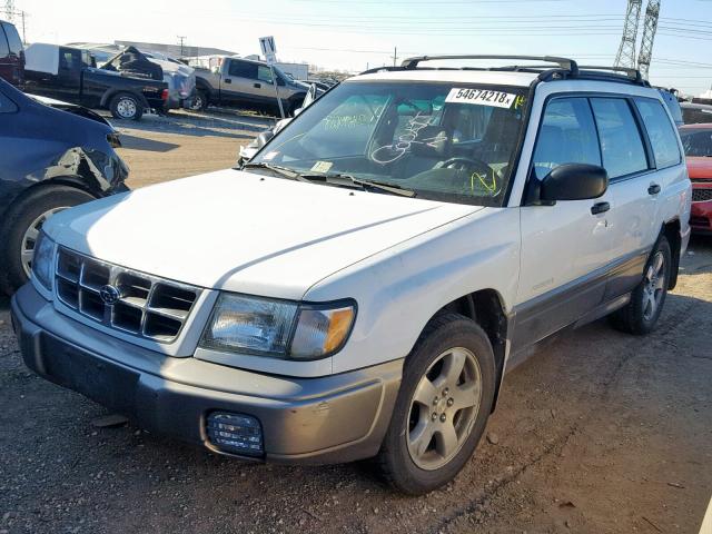 JF1SF6556XH741785 - 1999 SUBARU FORESTER S WHITE photo 2