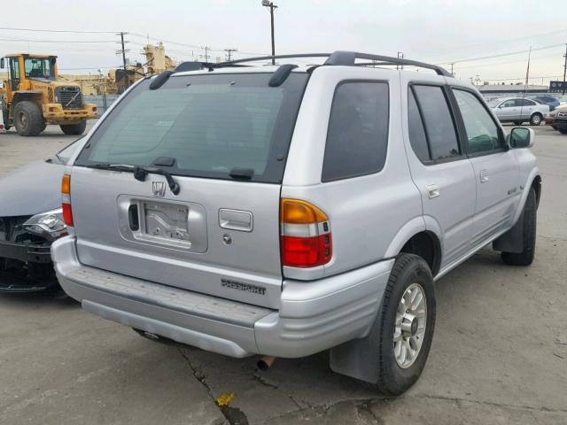 4S6CK58WX24400157 - 2002 HONDA PASSPORT E SILVER photo 4