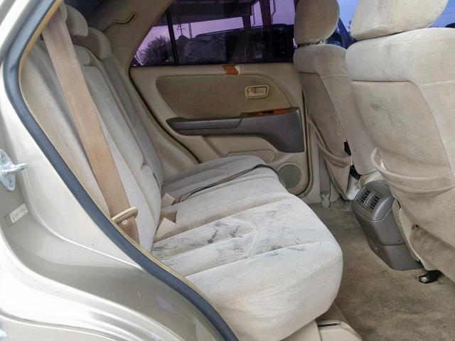 JT6HF10U7Y0099834 - 2000 LEXUS RX 300 GOLD photo 6