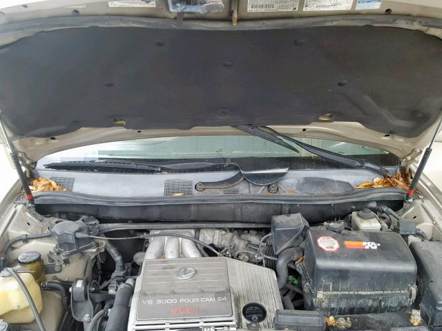 JT6HF10U7Y0099834 - 2000 LEXUS RX 300 GOLD photo 7