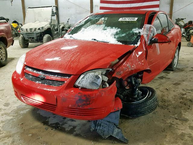 1G1AF1F53A7134708 - 2010 CHEVROLET COBALT 2LT RED photo 2