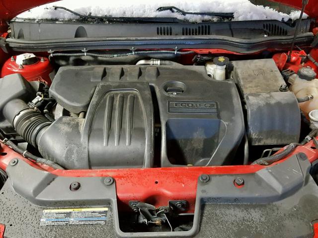 1G1AF1F53A7134708 - 2010 CHEVROLET COBALT 2LT RED photo 7