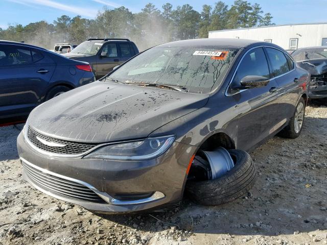 1C3CCCAB6GN160827 - 2016 CHRYSLER 200 LIMITE GRAY photo 2