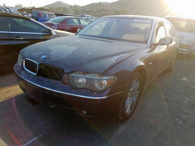 WBAGN63422DR03745 - 2002 BMW 745 LI PURPLE photo 2