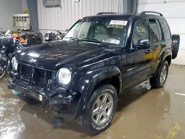 1J8GL58K23W656414 - 2003 JEEP LIBERTY LI BLACK photo 2