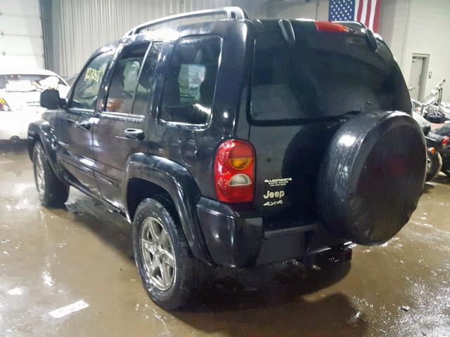 1J8GL58K23W656414 - 2003 JEEP LIBERTY LI BLACK photo 3