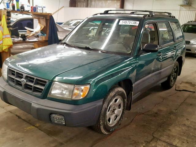 JF1SF635XXH709411 - 1999 SUBARU FORESTER L GREEN photo 2