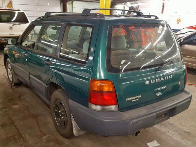 JF1SF635XXH709411 - 1999 SUBARU FORESTER L GREEN photo 3