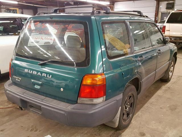 JF1SF635XXH709411 - 1999 SUBARU FORESTER L GREEN photo 4