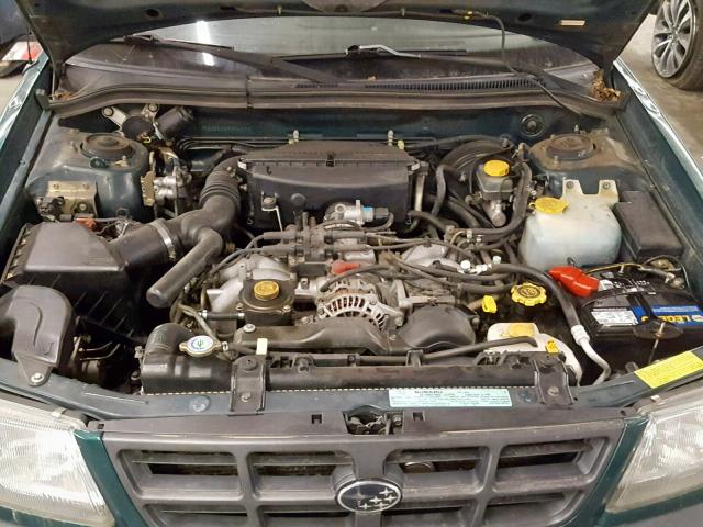 JF1SF635XXH709411 - 1999 SUBARU FORESTER L GREEN photo 7