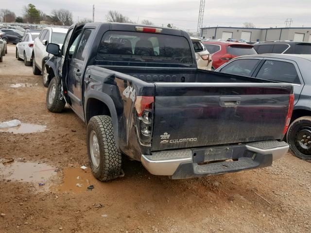 1GCDT136368266315 - 2006 CHEVROLET COLORADO BLACK photo 3