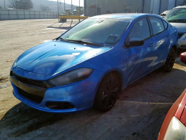 1C3CDFFA3GD819127 - 2016 DODGE DART SXT S BLUE photo 2