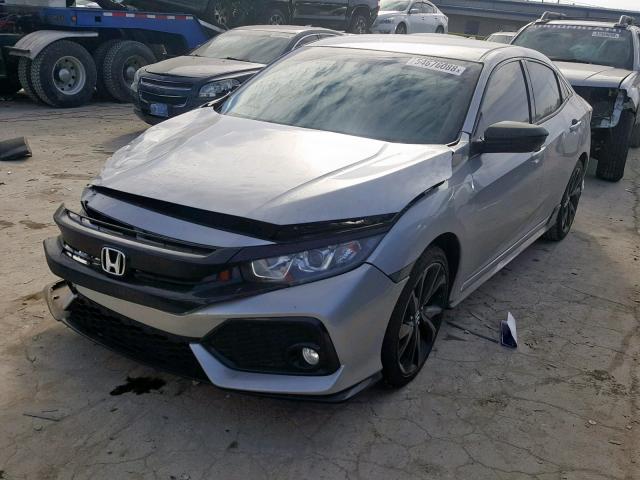 SHHFK7G47HU221192 - 2017 HONDA CIVIC SPOR SILVER photo 2