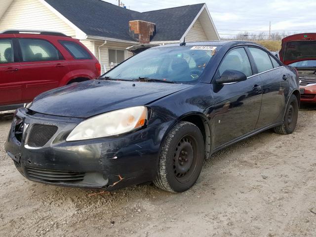 1G2ZF57B584220432 - 2008 PONTIAC G6 VALUE L BLACK photo 2