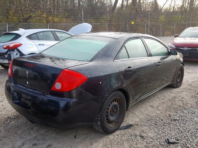 1G2ZF57B584220432 - 2008 PONTIAC G6 VALUE L BLACK photo 4