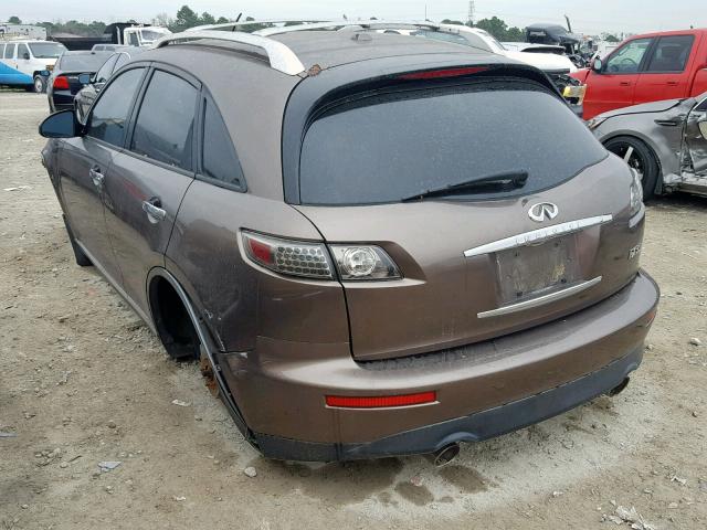 JNRAS08UX6X104307 - 2006 INFINITI FX35 BROWN photo 3