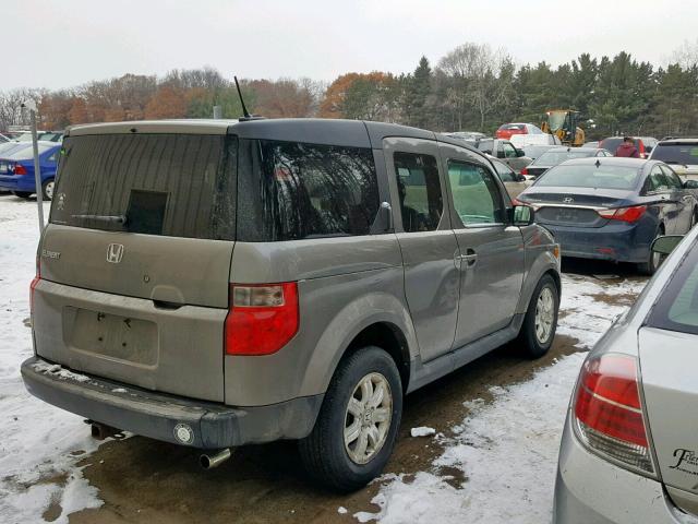 5J6YH28717L005235 - 2007 HONDA ELEMENT EX GRAY photo 4