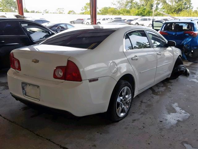 1G1ZB5EB4AF229006 - 2010 CHEVROLET MALIBU LS WHITE photo 4