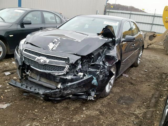 1G11C5SA9DF136931 - 2013 CHEVROLET MALIBU 1LT BLACK photo 2