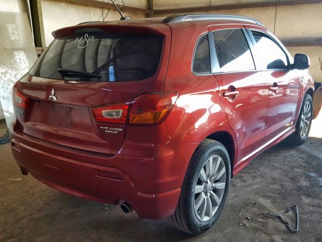 JA4AP4AU2BZ012880 - 2011 MITSUBISHI OUTLANDER RED photo 4