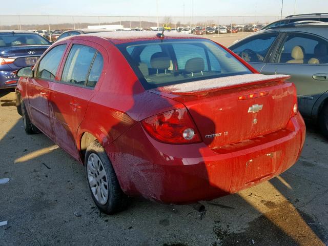 1G1AD5F5XA7118633 - 2010 CHEVROLET COBALT 1LT RED photo 3