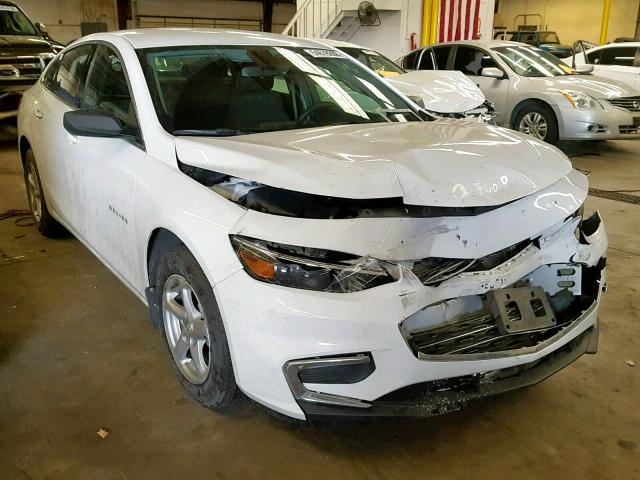 1G1ZB5ST1HF266845 - 2017 CHEVROLET MALIBU LS WHITE photo 1