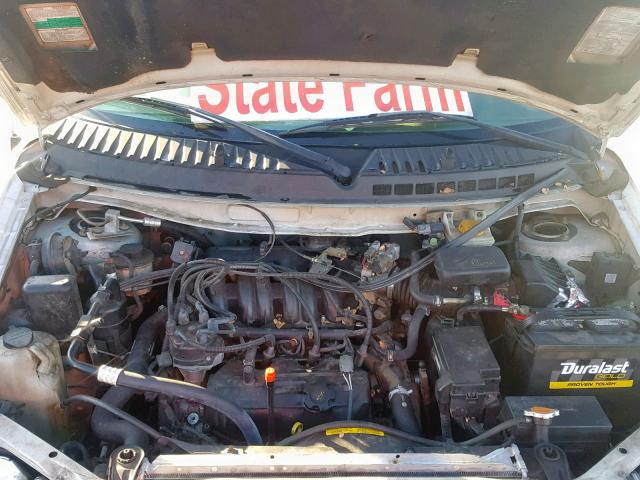 4N2ZN16T42D814290 - 2002 NISSAN QUEST SE WHITE photo 7