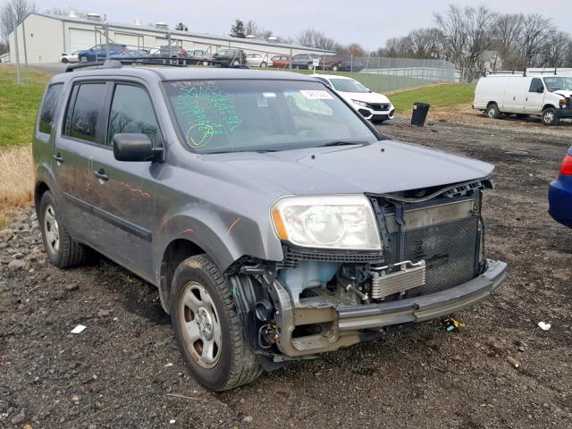 5FNYF48259B053466 - 2009 HONDA PILOT LX GRAY photo 1