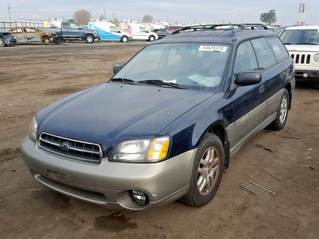 4S3BH6754Y7669767 - 2000 SUBARU LEGACY OUT TWO TONE photo 2